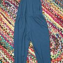 Free People Movement  Dusty Blue Open Sides T-Back Jogger Jumpsuit - S Photo 1