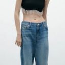 ZARA  seamless rhinestone crop top. Photo 1