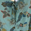 cj banks  Multicolor Floral Print Round Neck Lightweight Lined Blouse Size 0X Photo 2