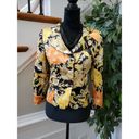 Jones Wear  Women's Floral Polyester Long Sleeve Single Breasted Blazer Size 6P Photo 11