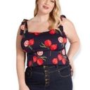 Modcloth NWT  x Collectif Peace, Love, and Pomegranates Navy Blue Tank Top size 6 Photo 0