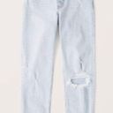 Abercrombie & Fitch Curve Love Distressed High Rise Mom Jeans Size 28 Photo 2