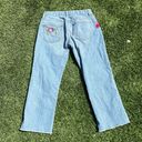 Gap Vintage Y2K Embroidered Lightwash Raw Hem Cropped Pant Size 0-2 Photo 1