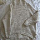 Cozy White Turtleneck Sweater Size M Photo 0