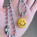 Handmade smiley funky kawaii y2k grunge style big ball chain necklace💛 Photo 2