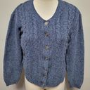 Northern Reflections Vintage  90s blue cropped cardigan size small Photo 0