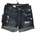 Rock & Republic  PATRIOTIC DISTRESSED LOOK JEANS SHORTS SIZE 2 Photo 0