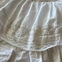 American Eagle White Mini Skirt Skort Coquette Pretty Lacy Cute Flower Photo 2