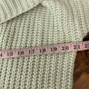 Umgee  Oversized Aspen Off the Shoulder Chunky Cream Knit Sweater Size Small Photo 7