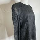 J.Jill Vintage  Black Lace Long Sleeve Top Size 12 Photo 4