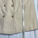 70s Vintage Ivory Wool Forecaster Coat military naval style double breasted Med Photo 5