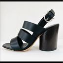 Salvatore Ferragamo  Trezze 85mm Block Heel Slingback Leather Sandals Size 7.5 Photo 0