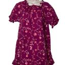 Hill House  The Katherine Nap Dress in Burgundy Botanical Poplin mini dress Sz S Photo 0