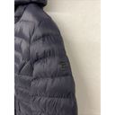 Michael Kors NEW MK  navy blue long puffer jacket Sz small s packable Hooded Logo Photo 6