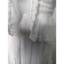 Rococo  Sand Mia Maxi Dress Lace Trim White Handkerchief Hem XS NWT Photo 12