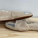 ZARA  |Woman Canvas Silver Toe Espadrilles sz 38 Photo 4