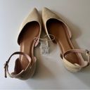 Old Navy  Women's Pointy Toe Low Heel Ankle Strap Flats Desert Floor Sz 8 Photo 8