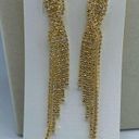 Twisted NWT Christina Collection long CZ  fringe. Waterfall earrings. Photo 1