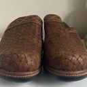 Ecco  Brown Braid Leather Clogs 41 Photo 4