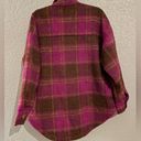 Good American NWT  Shacket With Pockets Size XS 00/0 Runs Big Pop Thistle Pl… Photo 6