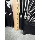 cupio NWT  Womens Dress Medium Black White Stretch Long Sleeve A-Line Geometric Photo 8