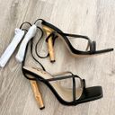 EGO NEW  Open Toe Wooden Stiletto Heels 6 Photo 14