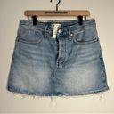 Madewell NWT  Rigid Denim Relaxed Mini Skirt in Northdale Wash size 29” Photo 3