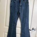 Casual Light Flared Blue Jeans Size L petite Photo 1