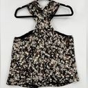 Rebecca Minkoff  Winnie Floral Halter Top Twist Front Flower Tank Top Satin Large Photo 6