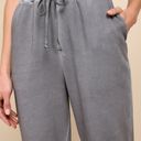 Lulus LULU’S Comfy Mindset Washed Charcoal Grey French Terry Joggers Photo 3