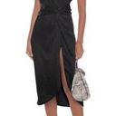 Twisted JONATHAN SIMKHAI
Wrap-effect  twill-paneled satin midi dress Photo 0