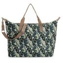 DSW  Green Leaf Weekender Bag Large Tote Photo 0