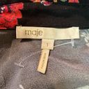 Maje #165  Cillar Black Two Tone Floral Blouse Photo 4