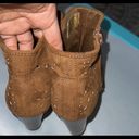 American Eagle AEO  Brown Side Zip Ankle Booties Sz 10 Photo 1