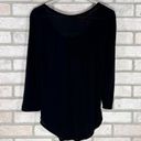 AG Adriano Goldschmied Ag Adriano Goldschmield Black Jaxon 3/4 sleeve Scoopneck Tee Size S Photo 5