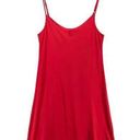 Commando  Tailored Slip Dress Womens M/L Red Adjustable Straps Classic Stretch Photo 0