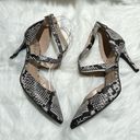 Unisa  Women’s Snake Print Black Cream Pointed Toe Stiletto High Heels Sz 9. B66 Photo 1