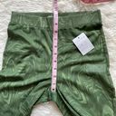 Good American Pants Mesh Bootcut Swim Cover-Up Retro in Pesto Swirl Green Sz 1 Photo 10