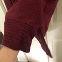 Nine West Women's  Fuzzy Long Sleeve Cowlneck Top Wine Red Sweater Size XL Photo 5