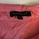 Velvet Heart  Button Up Short Sleeve Shirt Pink Women Size Large EUC Photo 2