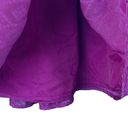 Bar III  Large A-Line Mini Skirt Smocked Waist Lined Ruffled Hem Fuchsia New Photo 3