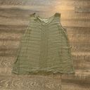 Coldwater Creek  beaded tank in army green Photo 0