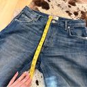 We The Free WE‎ THE FREE Free People Distressed Straight Leg Cut Off Jeans Size 27 Photo 4