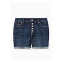 Torrid  Hi Rise Dark Wash Troubadour Button Fly Shorts Sz.26W NWT Photo 2