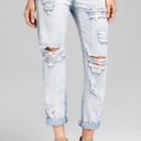 One Teaspoon  Awesome Baggies Light Acid Wash Distressed Jeans Photo 0