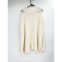 Vince  Cream Nubby Wool Blend Long Sleeve Turtleneck Pullover Sweater XL New Photo 2