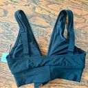 Robin Piccone  Ava Elongated Scoop Neck Self-Tie  Bikini Top Black XS NWT Photo 4