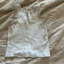 Brandy Melville  White Ribbed Tank Photo 2