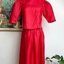 Lanz Salisbury Lanz Originals Vintage 1980s Red Skirt & Top Set Photo 0