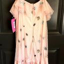 Betsey Johnson nwt  pink frilly Bugs lady bug Ruffle Dress size medium Photo 4